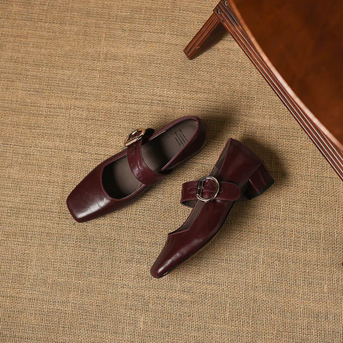 Vivi Genuine Leather Mary Jane Heels