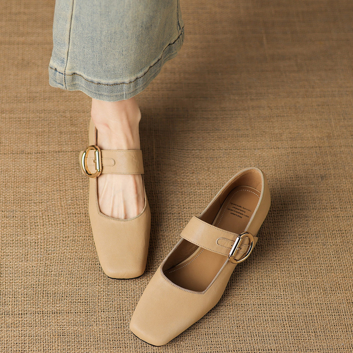 Vivi Genuine Leather Mary Jane Heels
