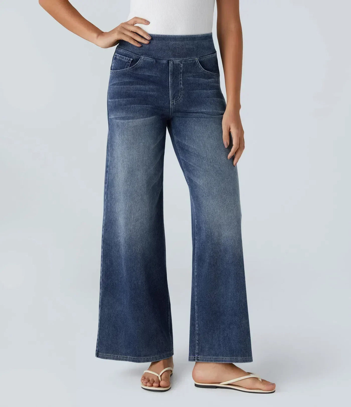 Eva | Comfortable & Stretch High-Waist Trousers