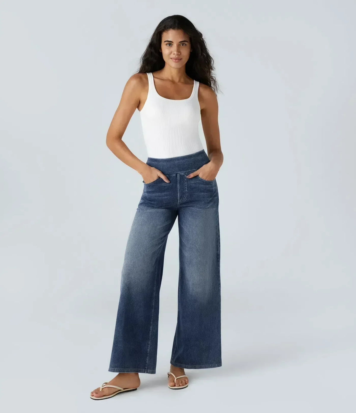 Eva | Comfortable & Stretch High-Waist Trousers