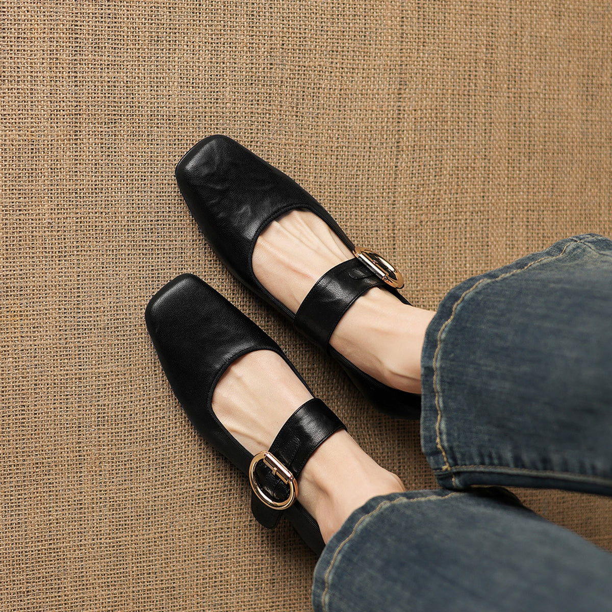 Vivi Genuine Leather Mary Jane Heels