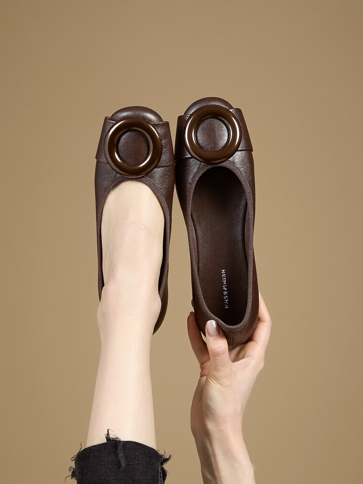 Carolina Square Toe Flats