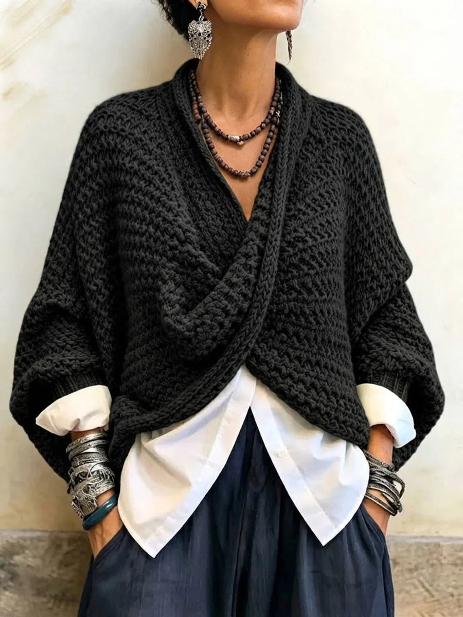 Lorelei Batwing Crossover Sweater