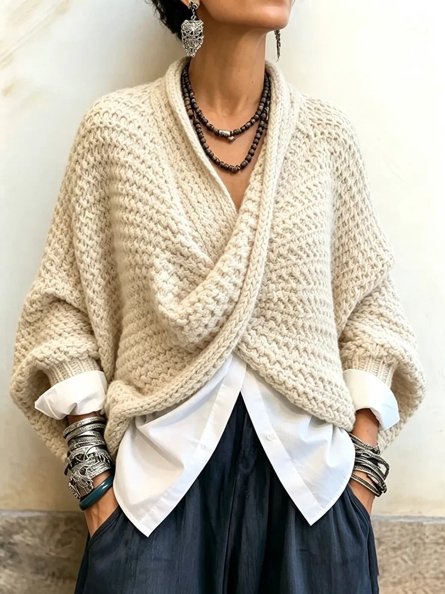 Lorelei Batwing Crossover Sweater