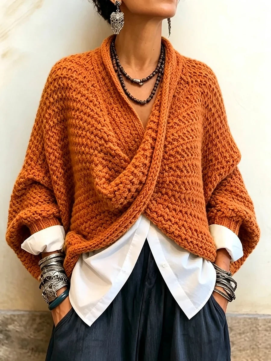 Lorelei Batwing Crossover Sweater