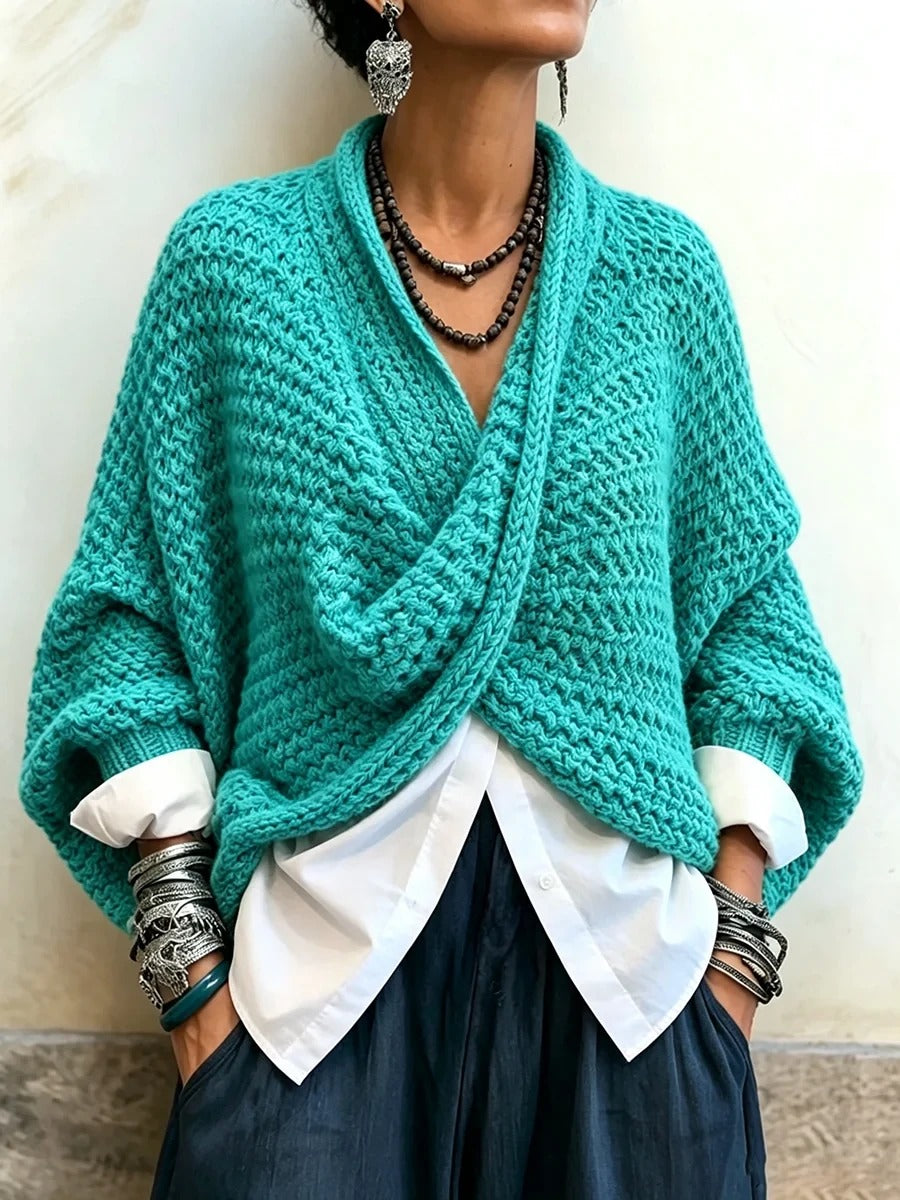 Lorelei Batwing Crossover Sweater