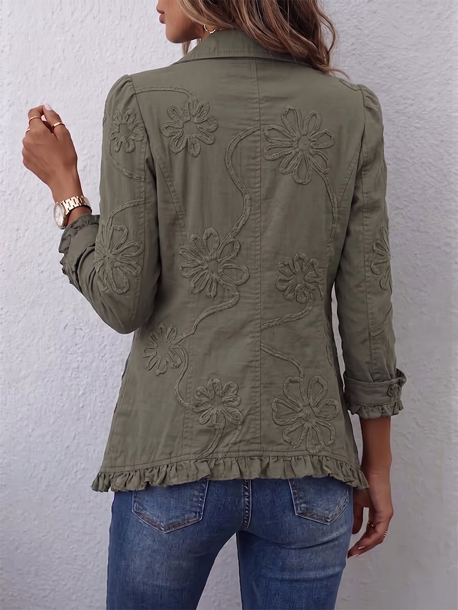 Faustine Bohemian Floral Embroidered Jacket