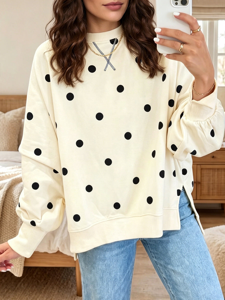 Posy™ Polka-Dot Sweatshirt