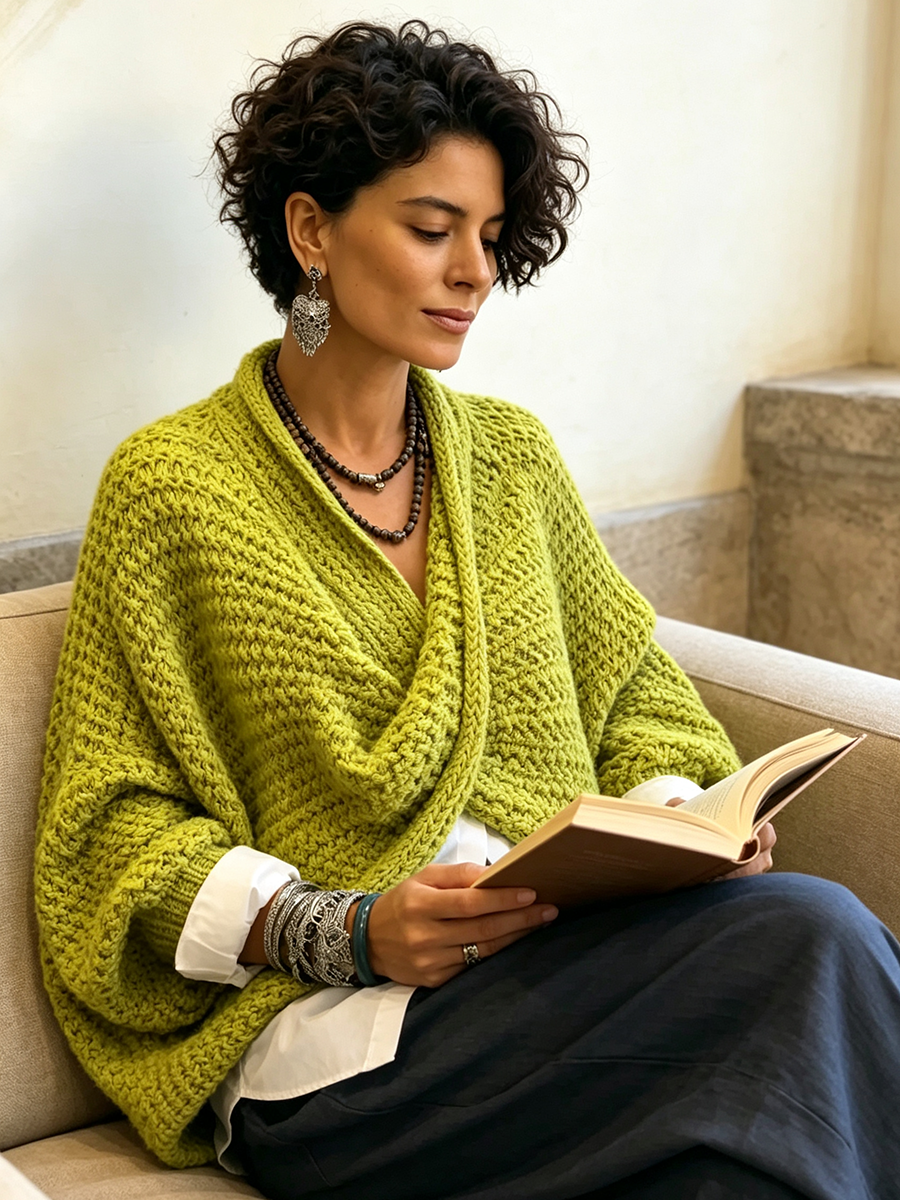 Lorelei Batwing Crossover Sweater