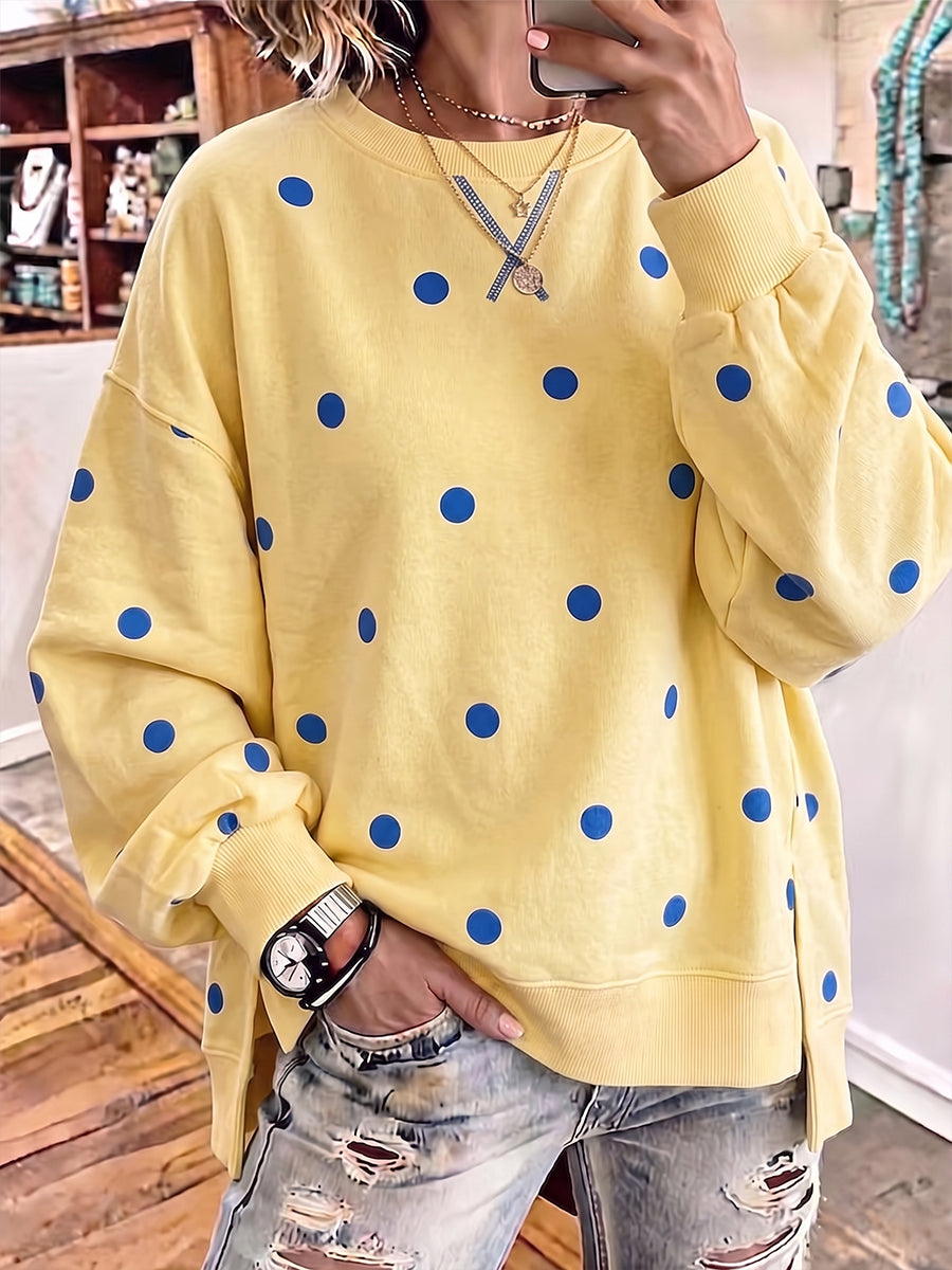 Posy™ Polka-Dot Sweatshirt