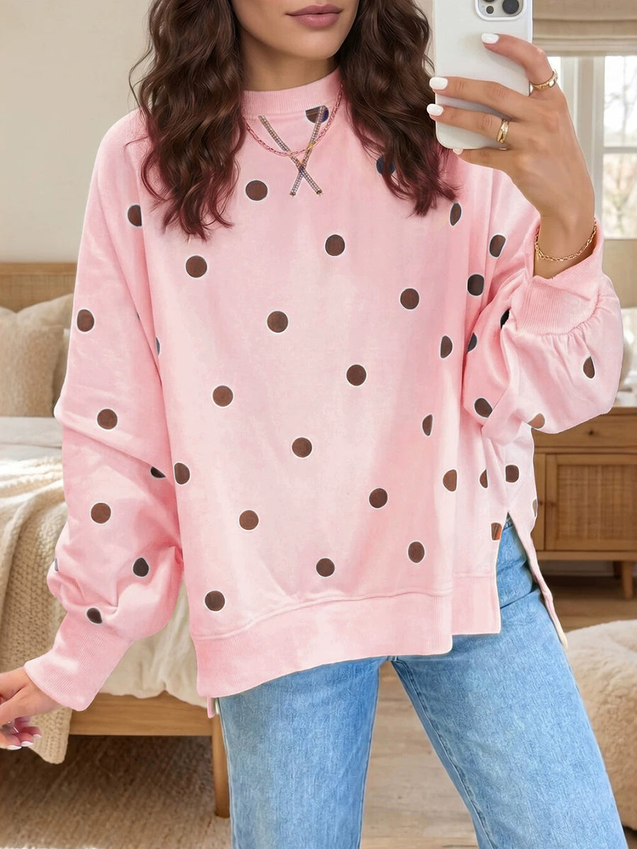 Posy™ Polka-Dot Sweatshirt